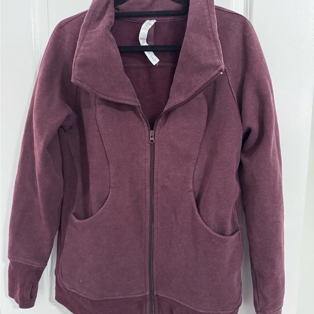 Lululemon | Cozy Cuddle Up Jacket Heathered Bordeaux Drama Size 12